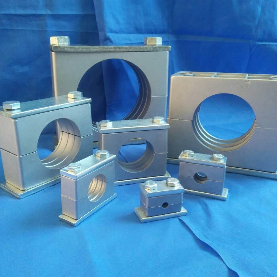 厂家供应铝管夹减震铝管夹重型铝合金管夹量大从优批发铝合金管夹