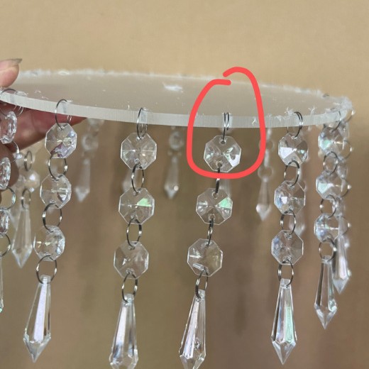 Acrílico tamaño pequeño colgante zanja 20*15cm