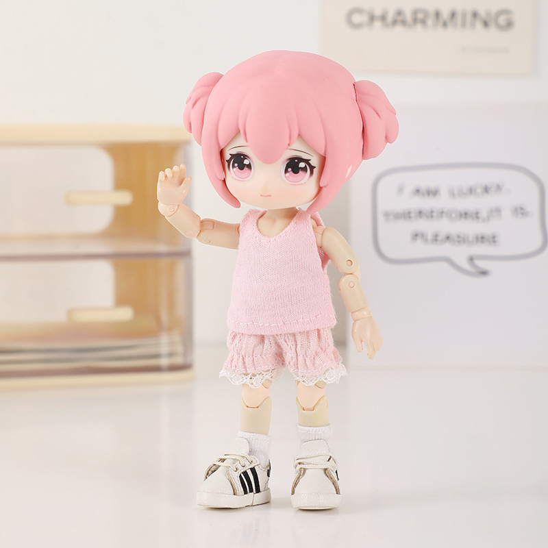 Ob11の子供服の12分の子供服の中に袖なしの小さいベストのスウェットを掛けて他の色とサイズを作ることができます。|undefined