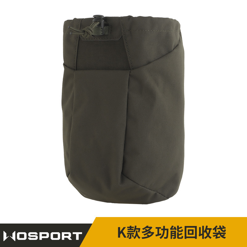 WOSPORT K model multifunctional recovery bag, foldable for storage, large capacity, 2 installation methods, solid color