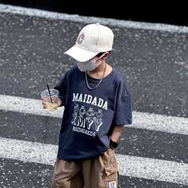 童装男童短袖t恤夏季2026新款男大童半袖儿童夏装潮