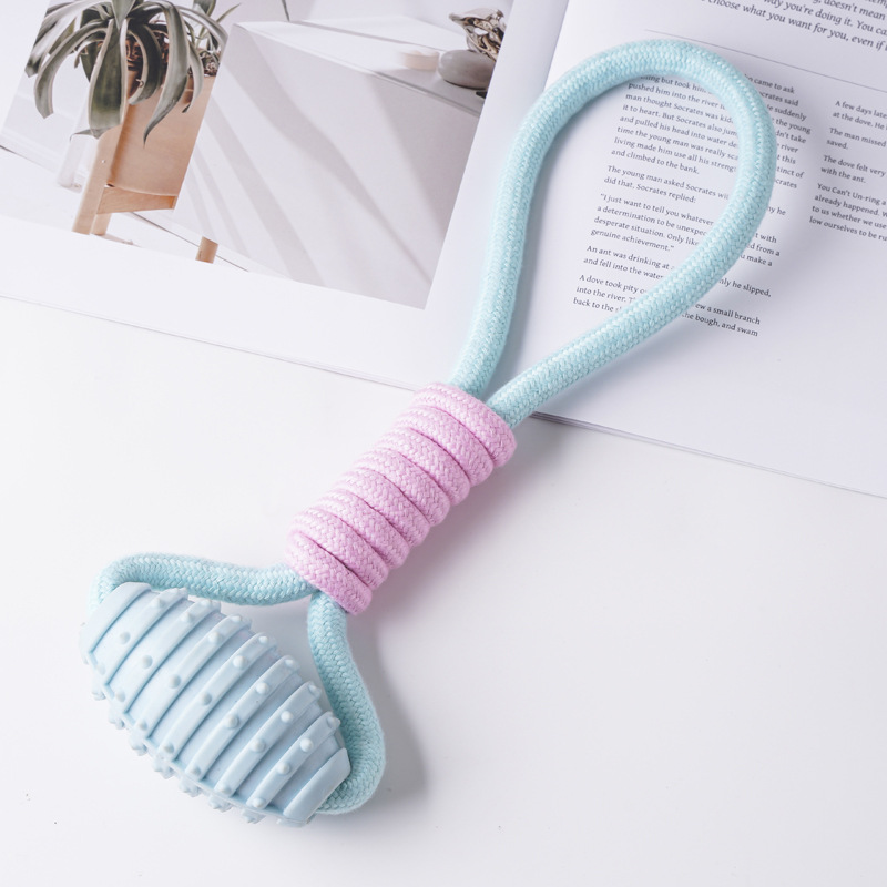 Juguete para mascotas de TPR de gran venta transfronterizo, palo de dentición para perros para entretenimiento, juguete de autoentretenimiento para cachorros duradero y resistente a las mordidas.