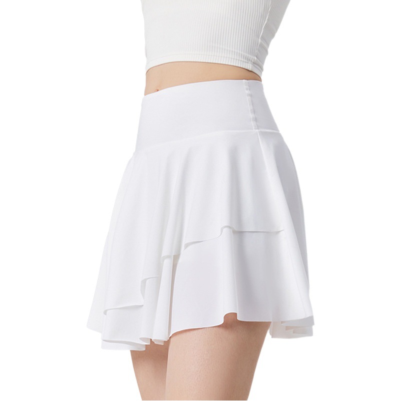 Cross-Border Original Yarn Sun Protection Short Skirt with Ice-Feel, Uv Protection, Fake Two-Piece, Anti-Exposure, Quick-Drying Sports Golf Tennis Skirt