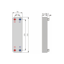 厂家直供空调板式热交换器批发蒸发器冷凝器跨境出口间壁式换热器