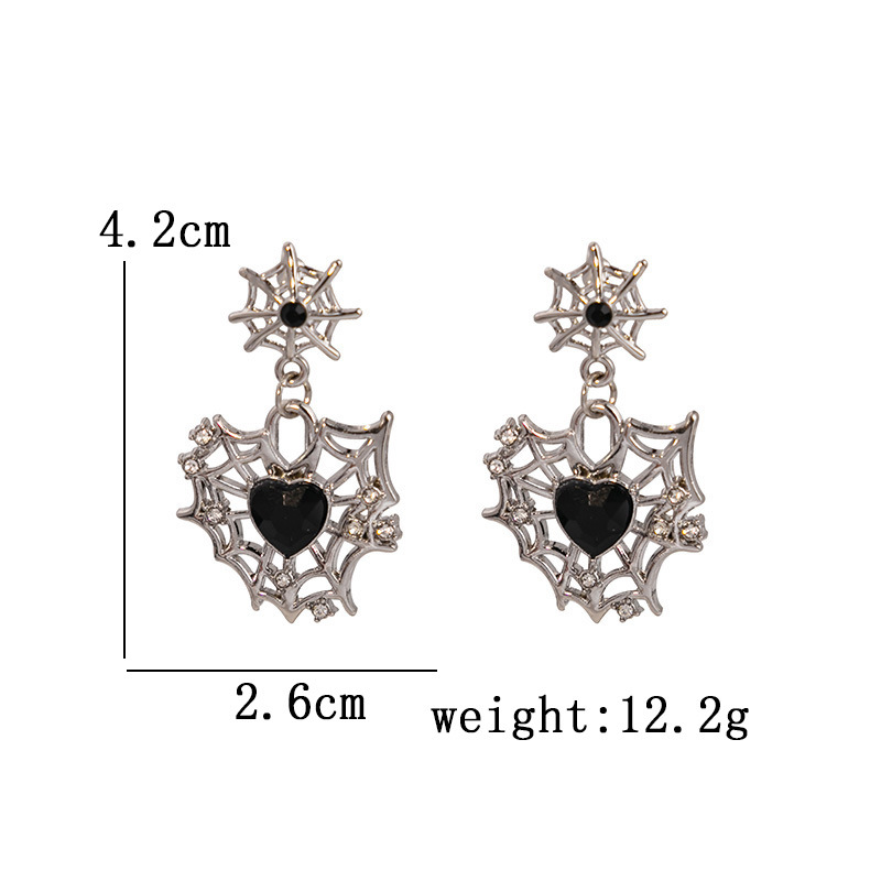 1 Pair Fashion Heart Shape Bow Knot Alloy Plating Women's Drop Earrings display picture 10