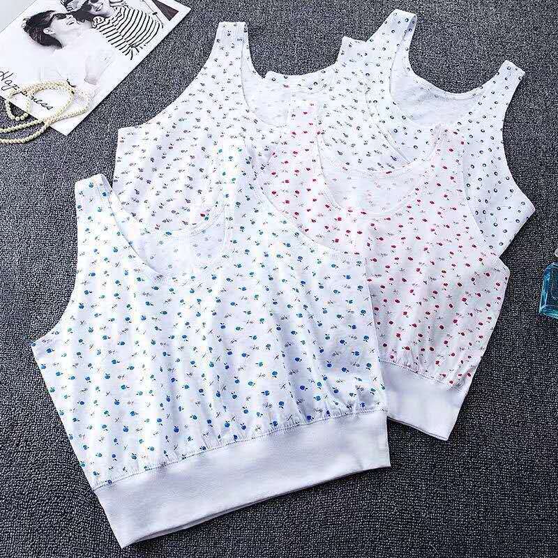 Mother Middle-aged and Old-aged Cotton Vest Elder Women's Sweatshirt Mother-in-law Shirt Cotton Base Sling Loose Comfortable Cotton Underwear