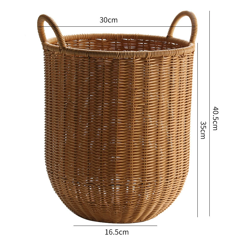 Big waterproof plastic laundry basket, storage basket for bedroom