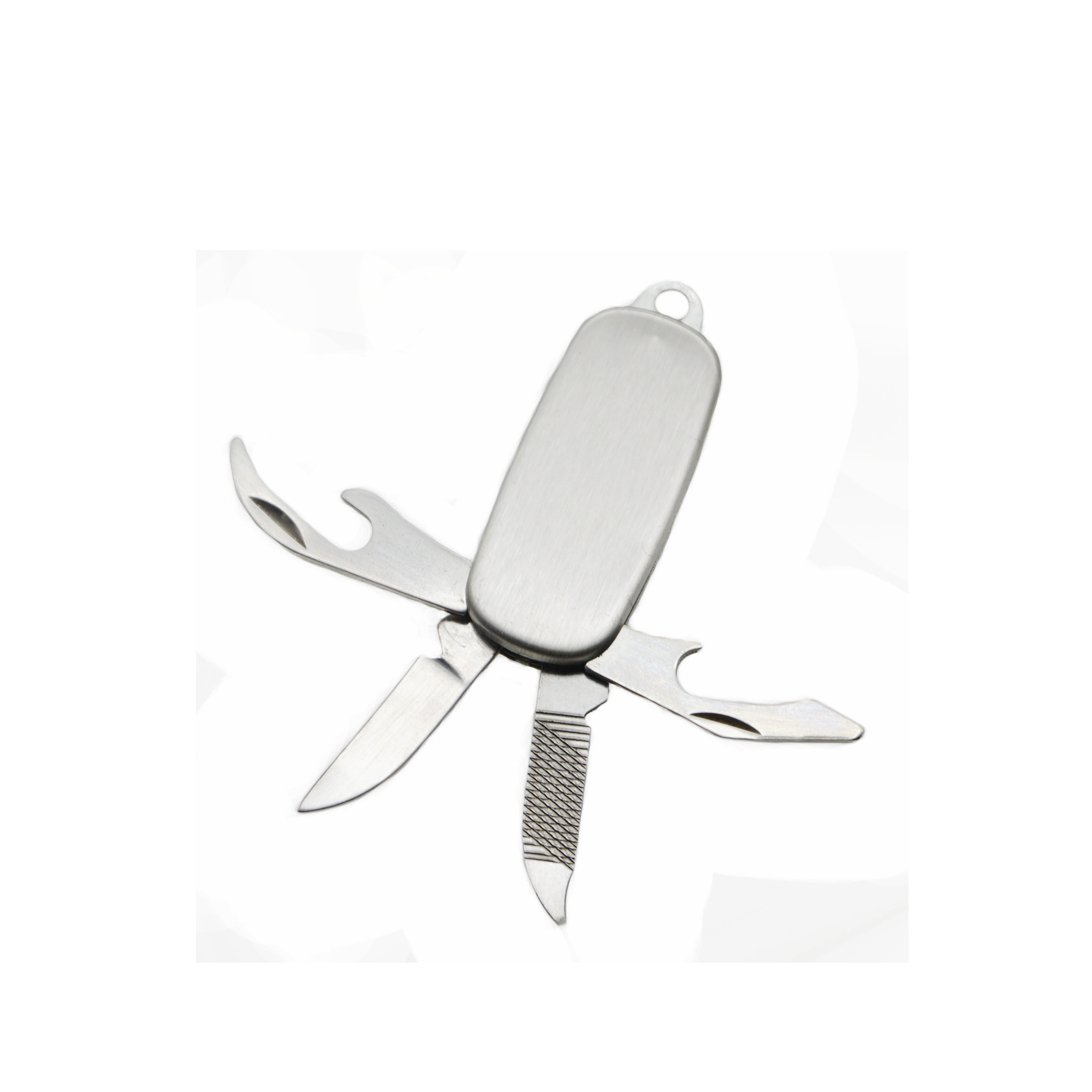 户外野营多功能刀 礼品多用工具小刀 4开弹子刀 带钥匙扣2开小刀