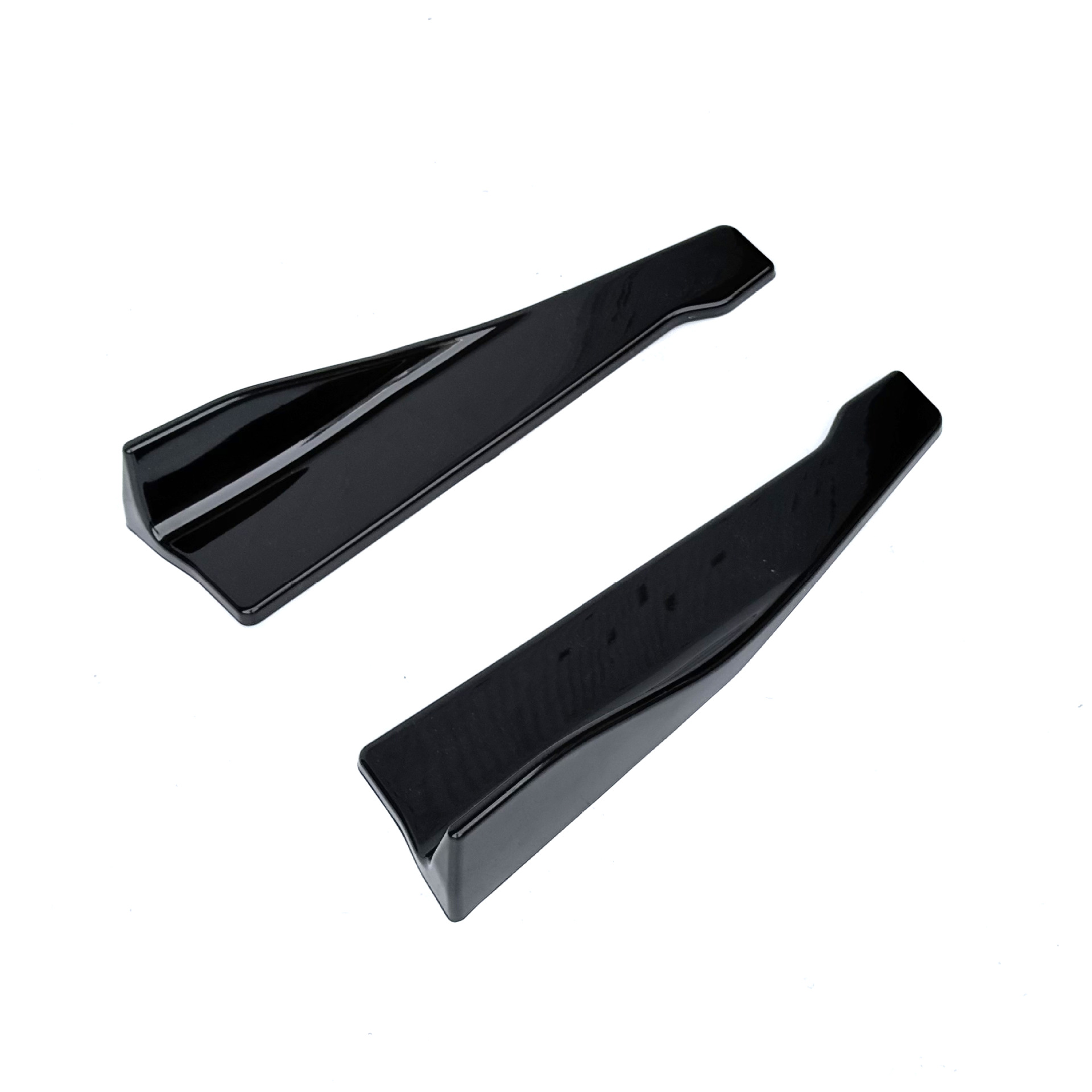 Car Accessories Modification Universal Rear Corner Protection Plate 48cm Glossy Black Universal Rear Corner Decoration for Cars