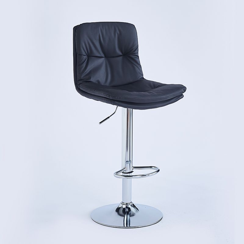 Silla de bar nórdica, respaldo moderno y simple, silla de bar de lujo, elevación y cajero giratorio, taburetes de bar altos. image 9