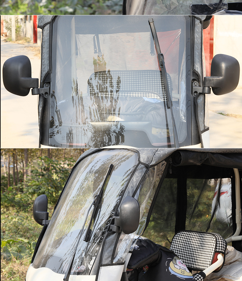 Newly Upgraded Large-View Electric Vehicle Rearview Mirror Suitable for Guanneng Reflector Reversing Mirror High-Definition Tricycle