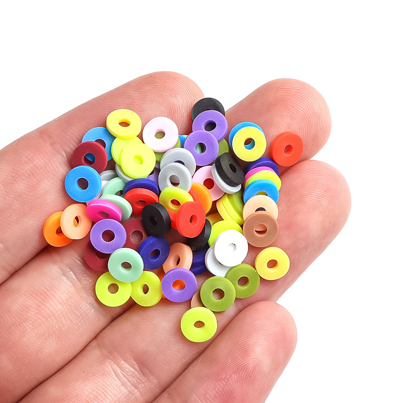 46g Weight Beads Jewelry Making Type DIY Jewelry Accessories Classification 1 Set Quantity soft clay Material Solid Color Pattern Simple Style Style 1 Set Soft Clay Solid Color DIY Jewelry Accessories Beads 8