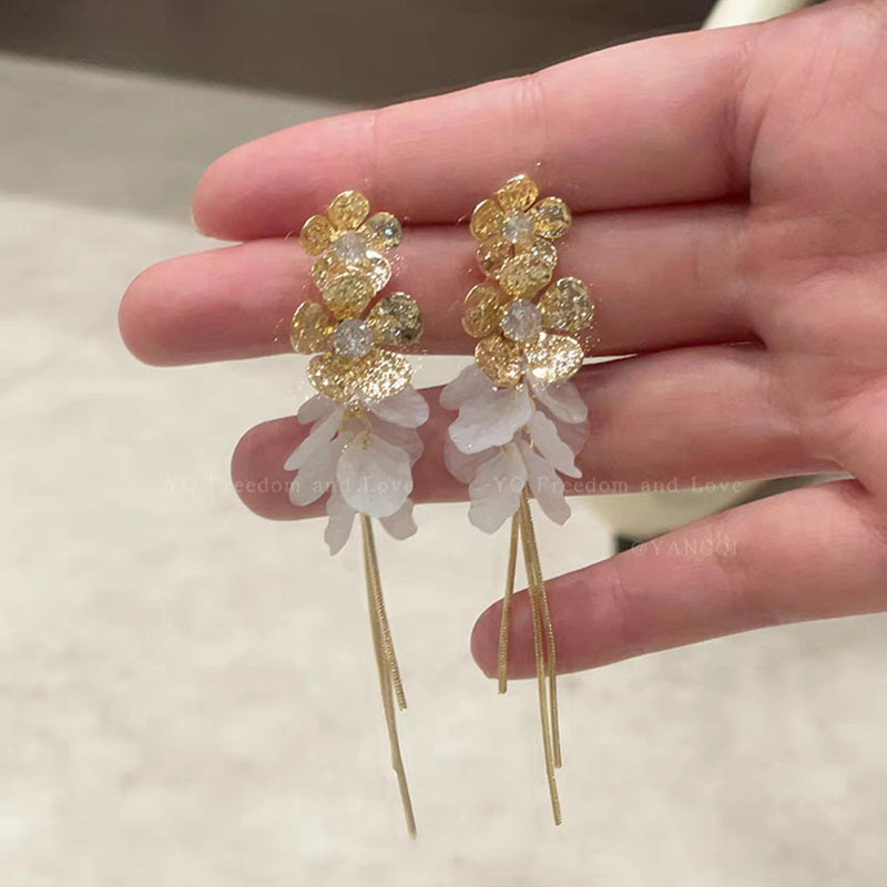 抖音热销闪钻珍珠耳环女轻奢小众高级感耳圈气质甜酷网红几何耳饰|undefined