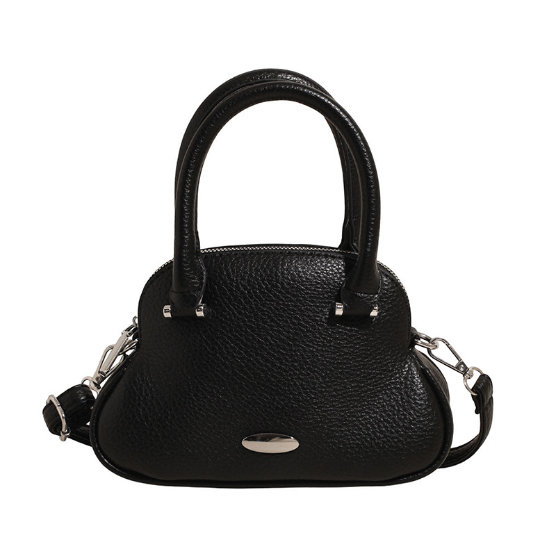 Bolso de moda coreano 2025 verano nuevo bolso femenino diseño de nicho bolso de hombro simple patrón de lichi bolso de mensajero