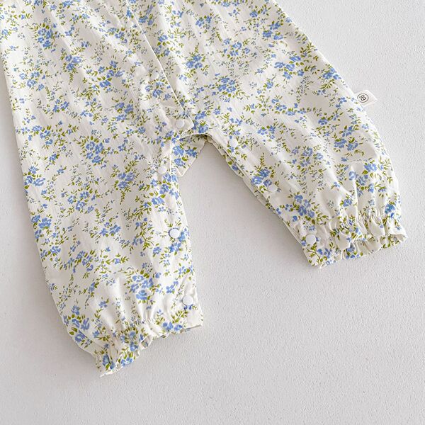 Baby onesie spring baby girl floral lace lace crawling suit newborn…