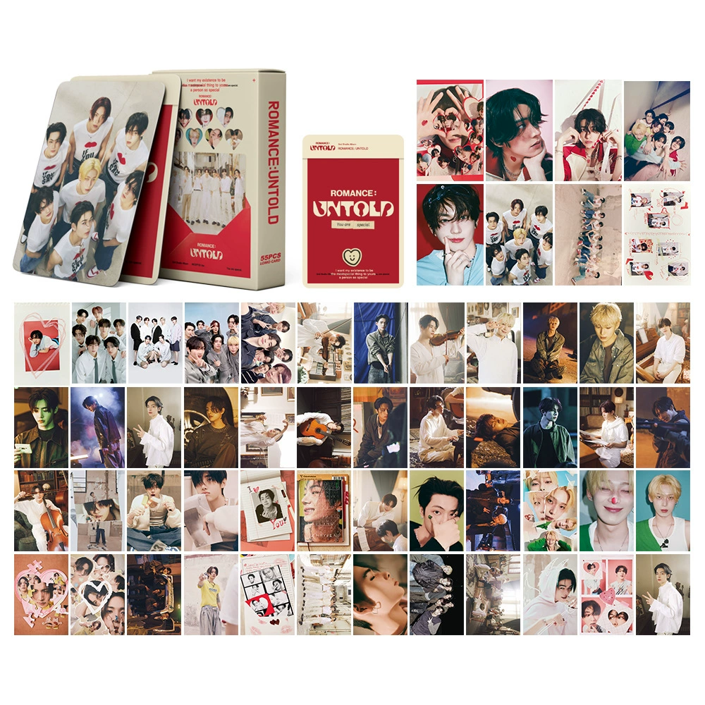 Набор LOMO-карт 54–55 шт., фото-карты K-pop / южнокорейских альбомов, разные дизайны