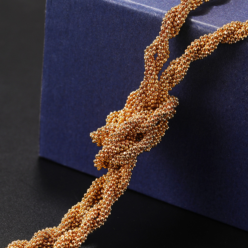 European and American Elegant Fashion Hand-Woven Large Necklace All-Match Clothing Necklace Amazon H