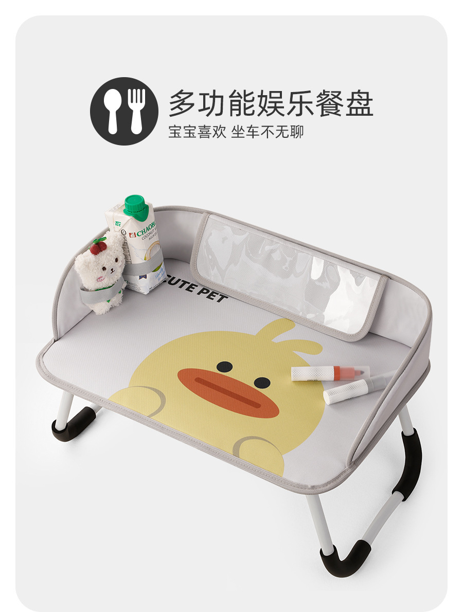 Car-Mounted Small Table for Girls, Foldable Dining Table for the Driver's Seat, Makeup Tool, Computer Workstation, Car Passenger Seat