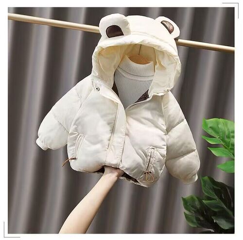  Autumn/Winter New Boys' Padded Jacket Korean Style Thick Autumn/Winter Outfit Baby Girls' Cotton Coat Cotton Suit Trendy
