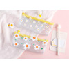 Brand capacious pencil case, Japanese stationery for elementary school students, storage bag PVC, flowered