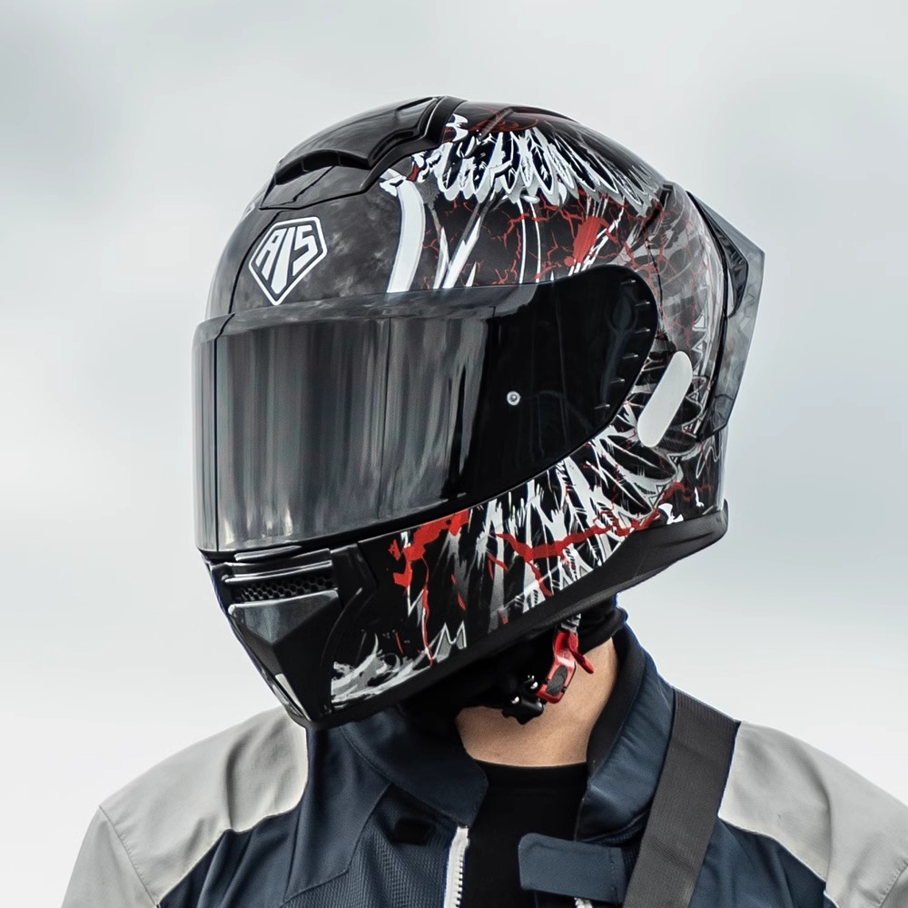 Casco Lion masculino motocicleta casco completo locomotora de defensa femenina cuatro estaciones casco de montaje universal 3C certificado gran cola