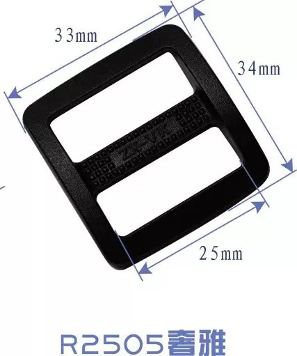 Venta caliente en stock hebilla japonesa hebilla de tres engranajes accesorios de equipaje hebilla de plástico color negro POM material mochila hebilla ajustable image 10