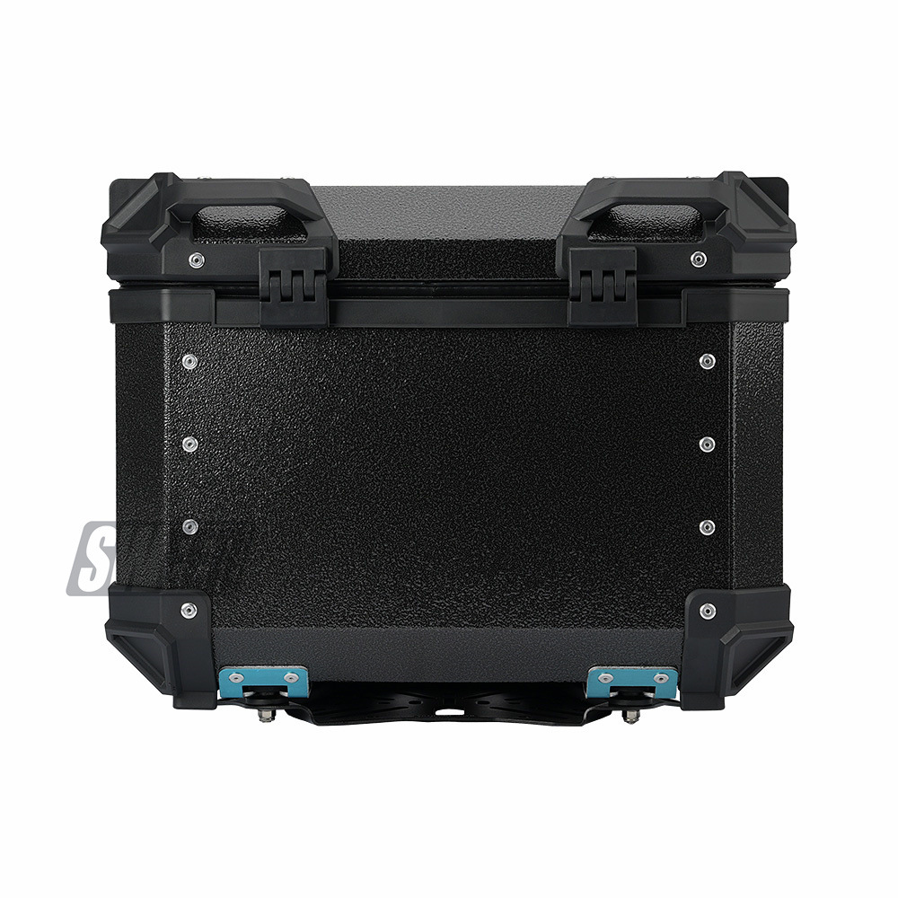New 45L motorcycle aluminum alloy three-sided embossed tail box No. 9 calf rear tail box electric car large trunk
