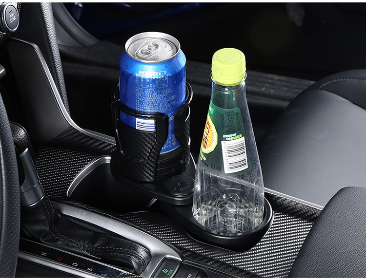Cross-Border Hot-Selling Multifunctional Car Water Cup Holder, One-Point-Two Rotatable and Stretchable Carbon Fiber Car Beverage Holder