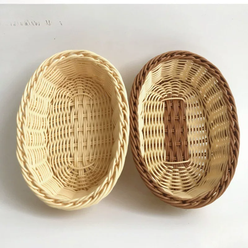 Корзина для паровых булочек для домашнего обеденного стола, плетеные булочки на кухне с корзиной для хлеба, имитация ротанга, синяя бамбуковая корзина, оптовая продажа