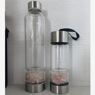 Gravel Crystal Cup Donghai gravel borosilicate high temperature glass Sports water Cup support logo