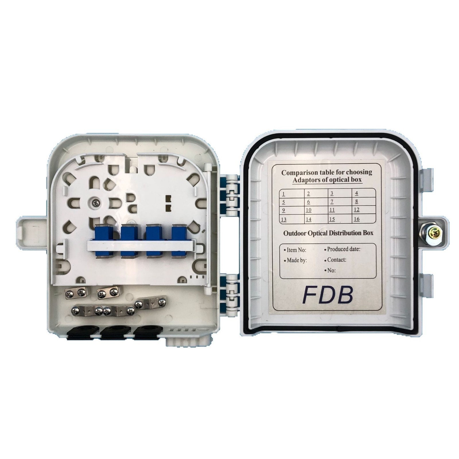外贸8芯插片式分纤式 迷你微分型1*8白色 黑色 颜色可选 ABS PP