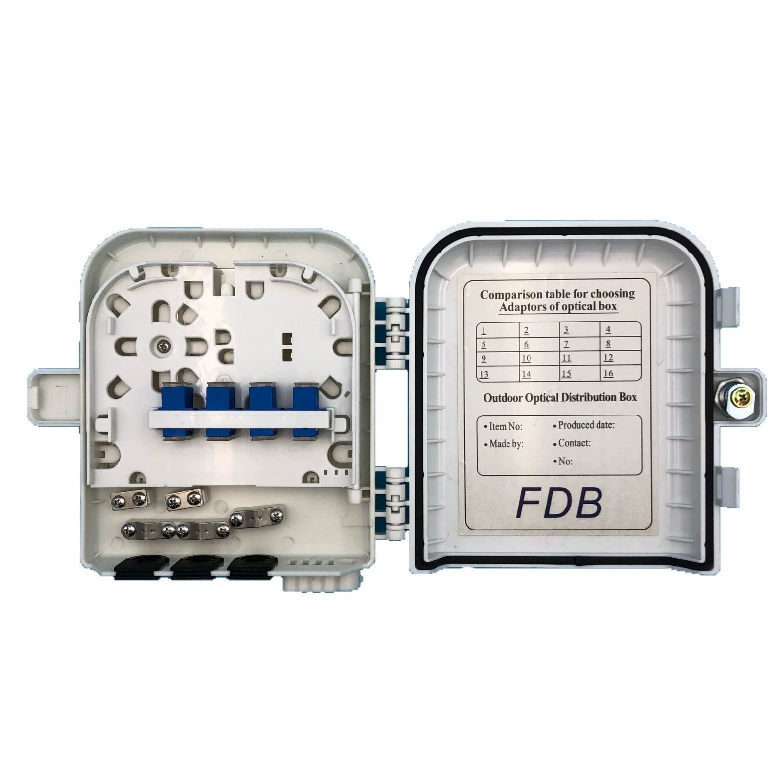 Внешняя торговля 8-жильная вставка из волоконно-разделенного мини-дифференциала типа 1*8 белого черного цвета настраиваемый ABS PP