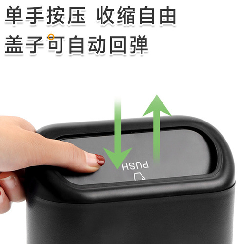 Car door side-mounted storage bucket with lid, storage bag, multifunctional seat back storage box, car trash can