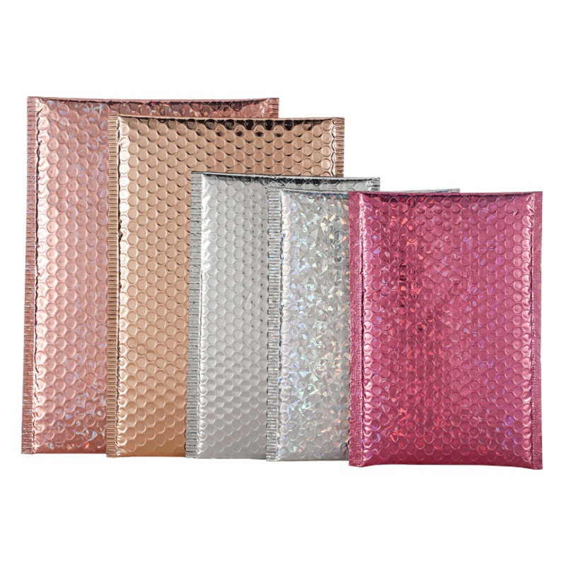 Colorido engrosada película de aluminio láser bolsa de burbuja Amazon Comercio exterior Exportación expreso bolsa burbuja bolsa de embalaje