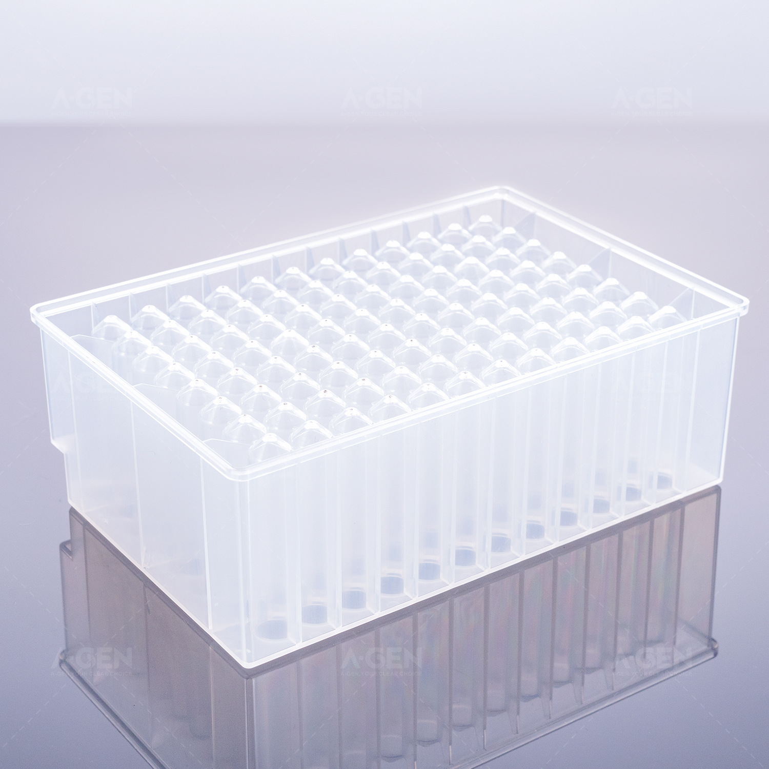 爱津 V底深孔板96圆孔深孔板2.0ml 实验室耗材 聚丙烯 优级品爱津