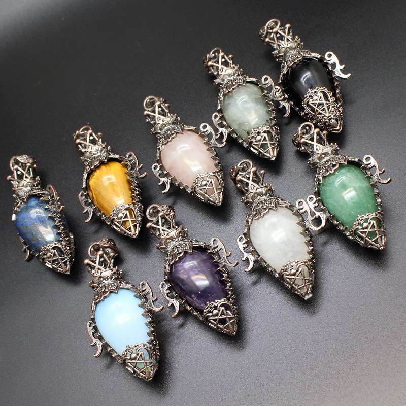 32g Weight Pendant Jewelry Making Type DIY Jewelry Accessories Classification 1 Piece Quantity natural stone Material Geometric Pattern Plating Design Vacation, Simple Style Style 1 Piece Natural Stone Geometric Pendant 1