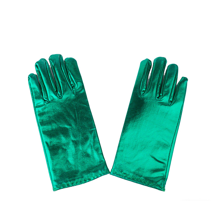 Guantes cortos de cuero sintético elástico estilo Harajuku oscuro, guantes de baile punk, guantes de cosplay, guantes de cuero al por mayor