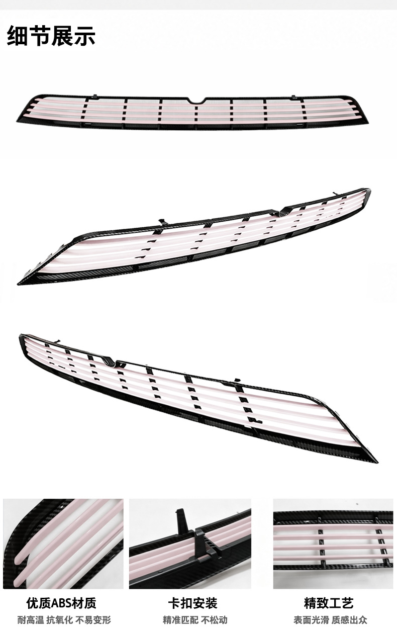 Suitable for Tesla Model Y/Yl Front Bumper Decorative Mesh and Front Bumper Modification Accessories