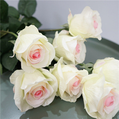 High-quality moisturizing rose single branch Diana home table decoration floral wedding fake flower photography props