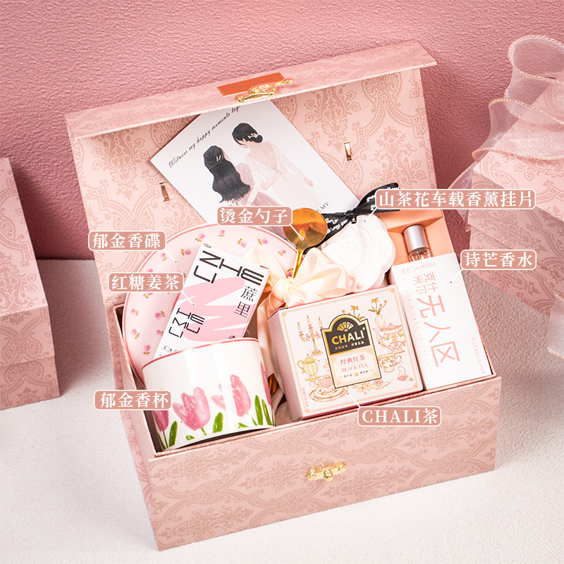 女性のブライズメイドの結婚式の記念品、親友への高級で実用的なギフト、ニッチな高級結婚披露宴のお返しギフト、ポータブルギフトボックス|undefined