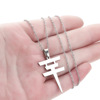 Fashionable demi-season trend accessory stainless steel, necklace suitable for men and women