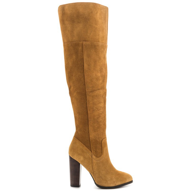 Sheepskin over-the-knee boots