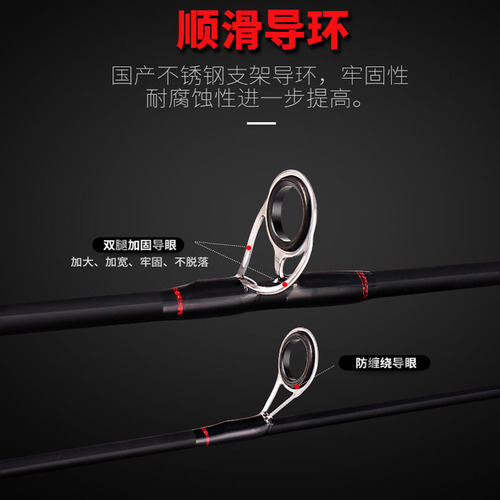 Luya Rod Set Complete Beginner ML Adjustable Water Drop Wheel Long-range Casting Gun Straight-Handed Single Rod Sea Rod Fishing Rod Throwing Rod