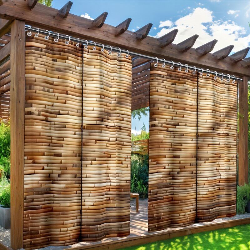 Yiwu Jit Delivery 2D Outdoor Curtains Bamboo Curtains Backdrop Temu Hot-Selling Shein Amazon Etsy Amazon