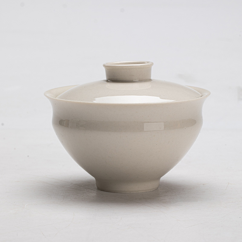 墨己草木灰釉陶磁器蓋碗は古泥に似せてお茶を入れます。|undefined