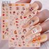 Nail stickers, cartoon cute adhesive fake nails for nails, the year of the Rabbit, wholesale