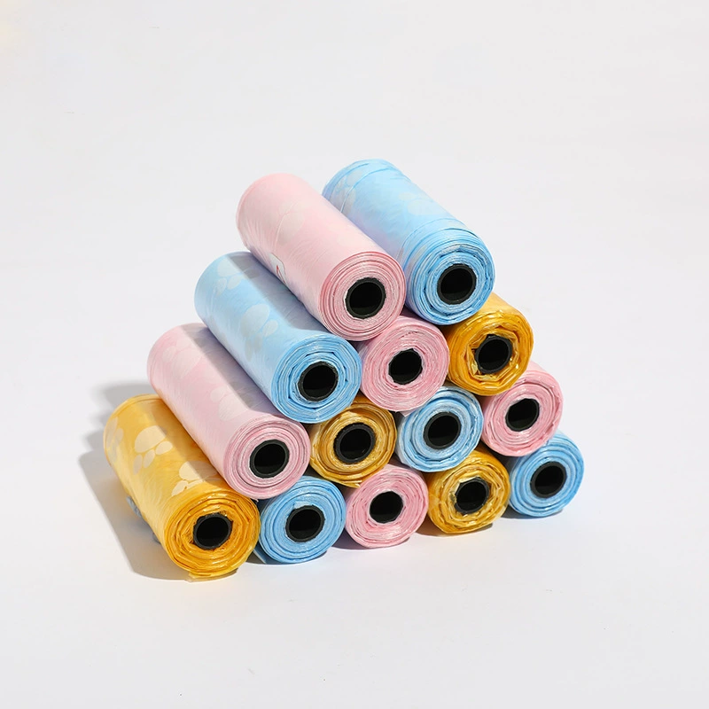 Pet Poop мусора Собака какашки мешок Pet уборка мусора мешок Настольный небольшой размер Разлагаемый мешок для мусора Лопата Poop мешок