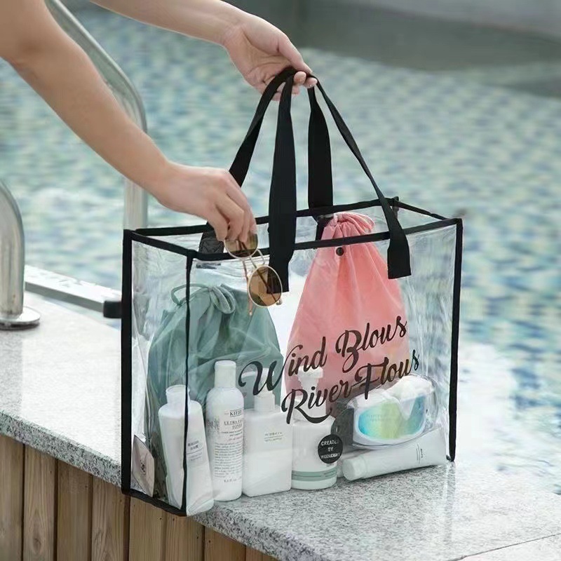 Summer capacious waterproof beach one-shoulder bag