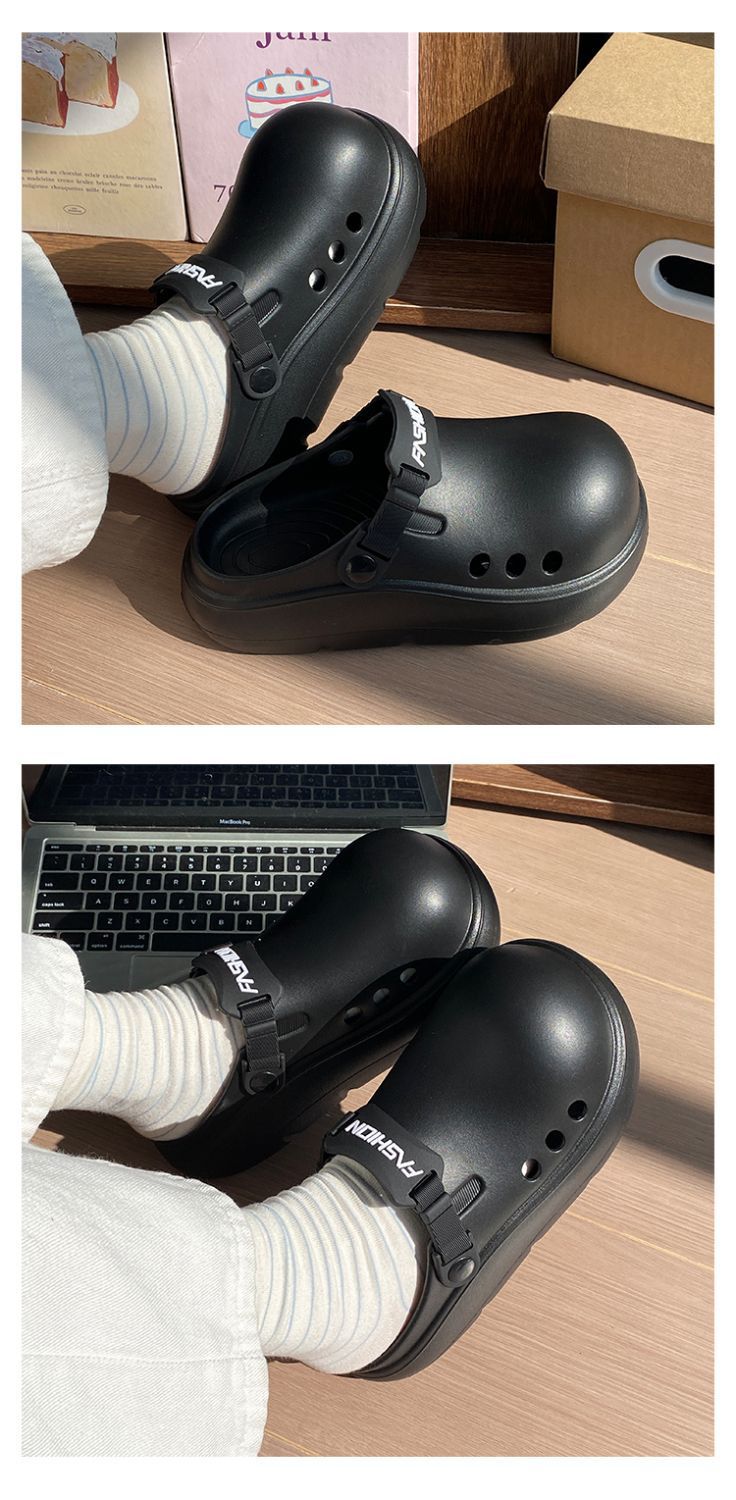 Women's Non-slip Thick Soled Summer Beach Clogs For Garden_voghion.com