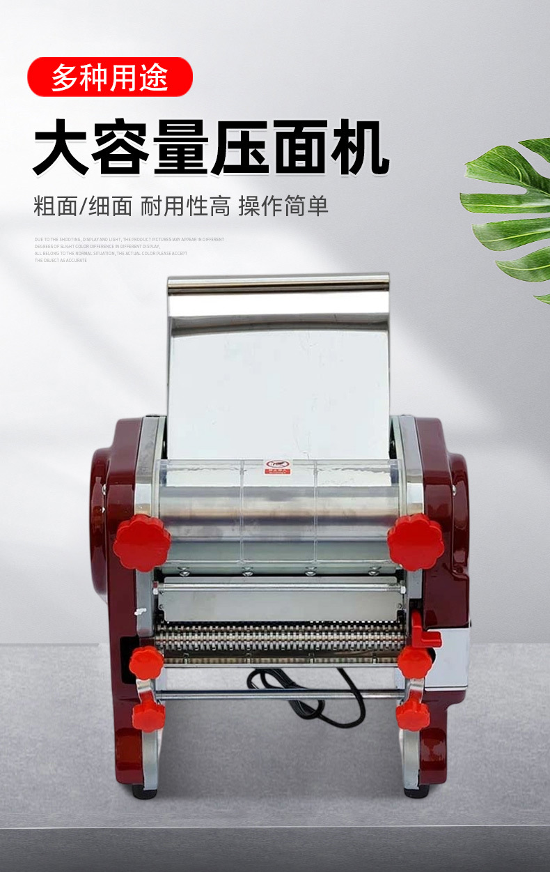 Huaou Non-Disassembly Knife Household Pasta Maker Stainless Steel Electric Small Noodle Machine Multifunctional Commercial Cross-Border Dough Kneading Machine